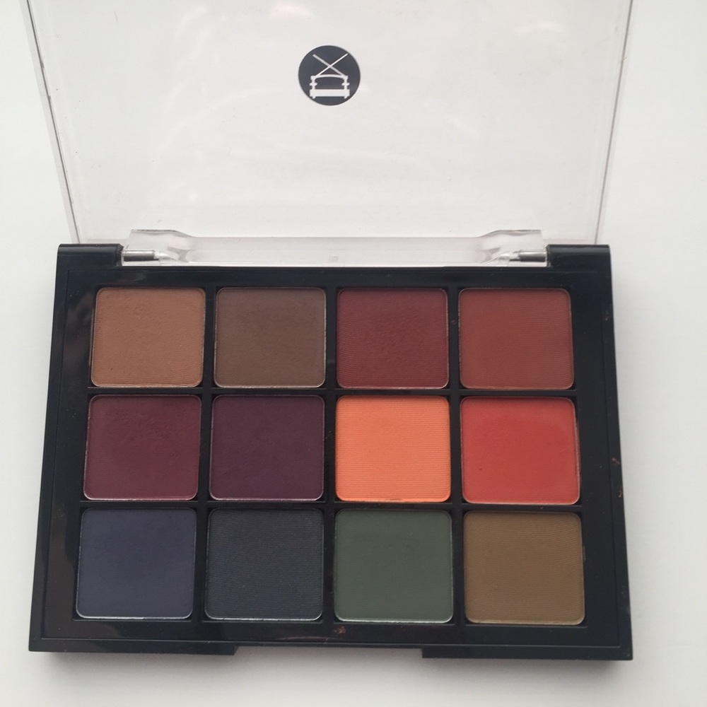 Viseart Dark Matte Eyeshadow Palette, used once